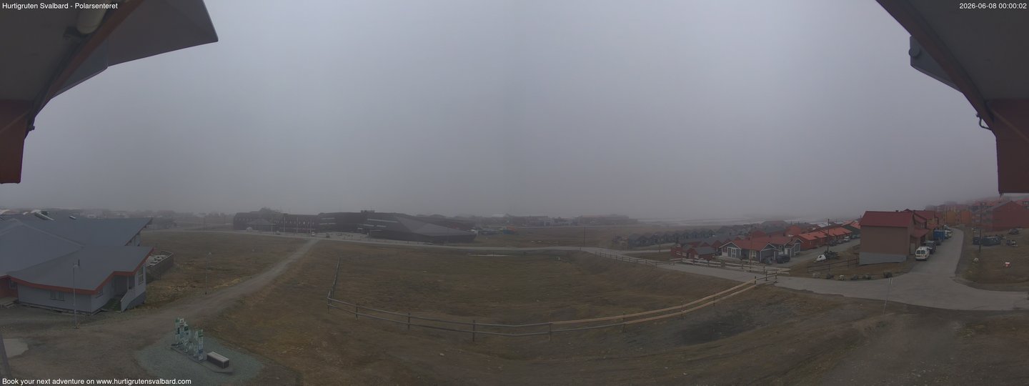 time-lapse frame, Hurtigruten Svalbard - Hiorthfjellet webcam