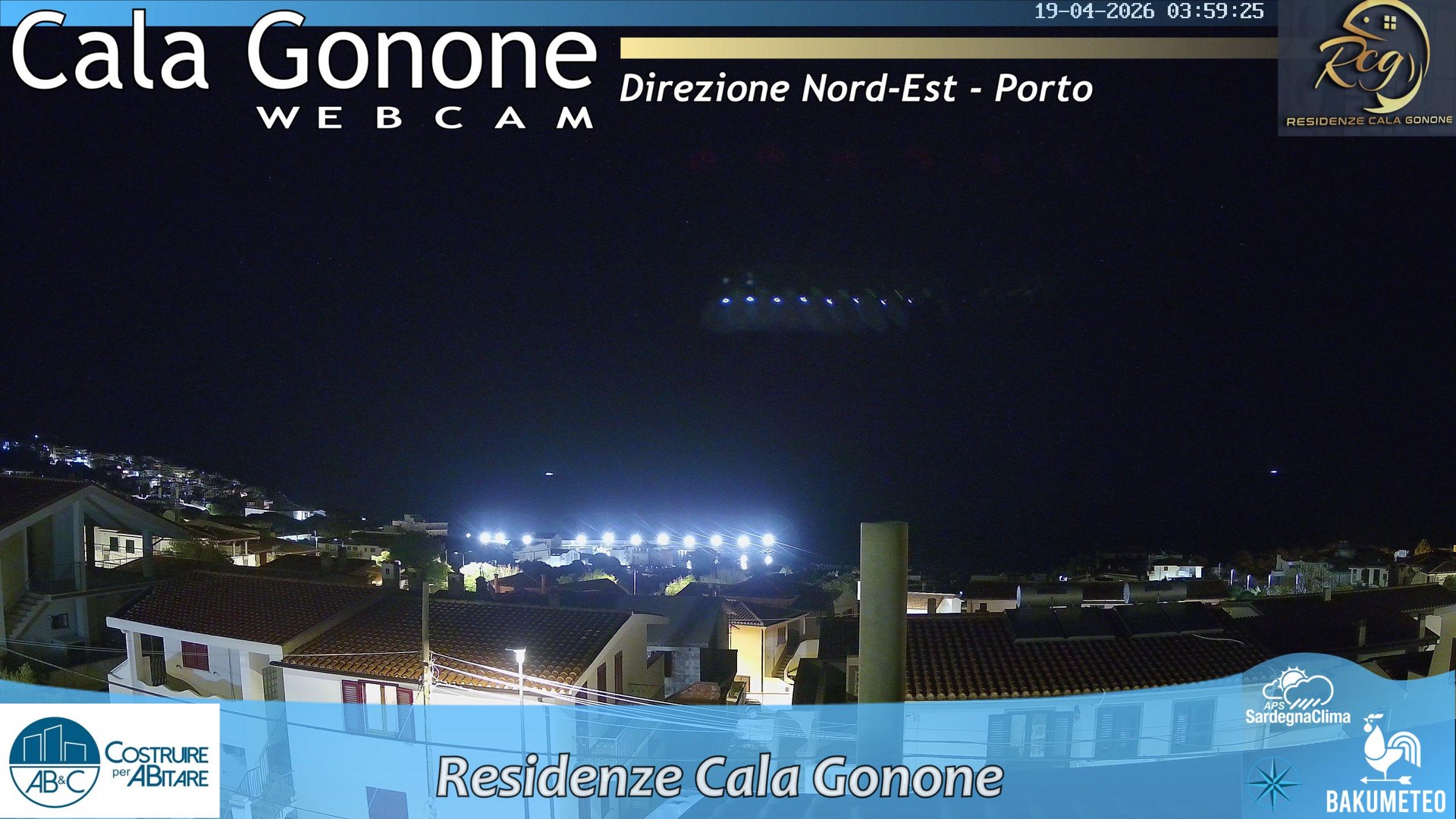time-lapse frame, Cala Gonone Nord webcam