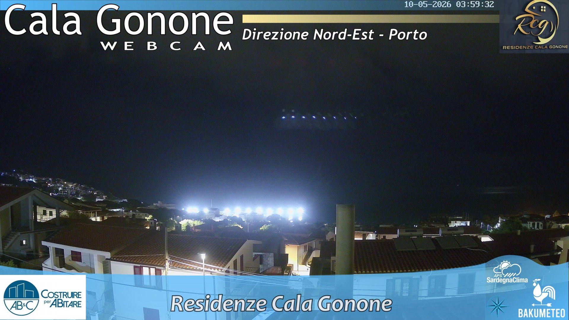 time-lapse frame, Cala Gonone Nord webcam