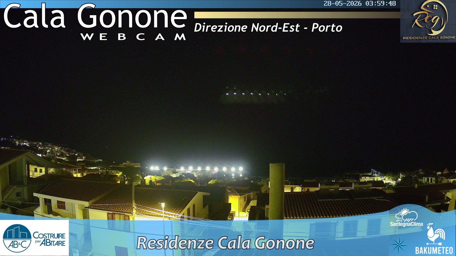 time-lapse frame, Cala Gonone Nord webcam