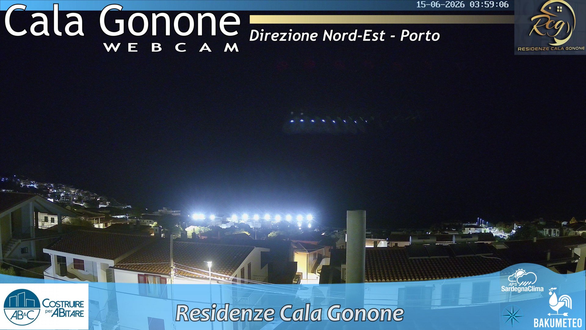 time-lapse frame, Cala Gonone Nord webcam