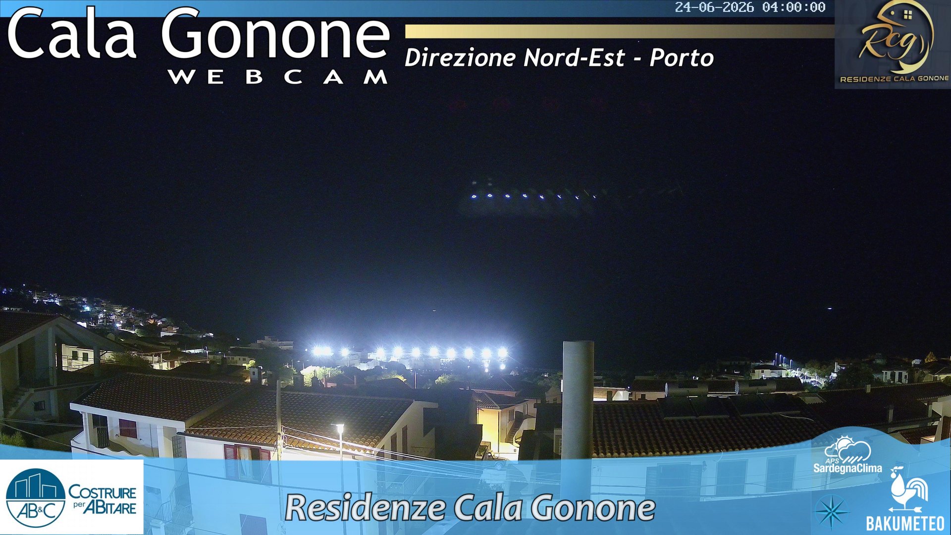 time-lapse frame, Cala Gonone Nord webcam