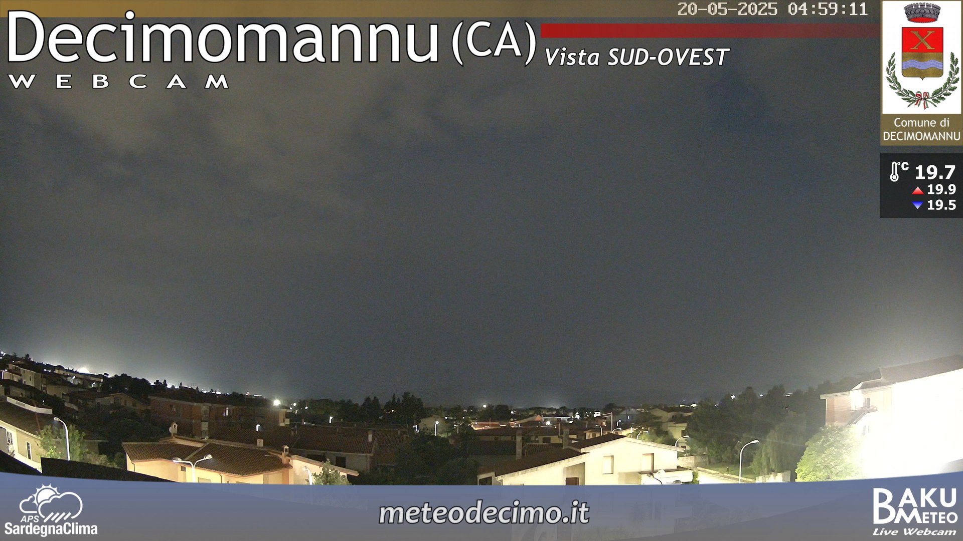 time-lapse frame, Decimomannu webcam
