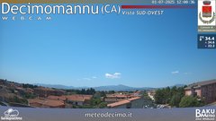 view from Decimomannu on 2025-07-01