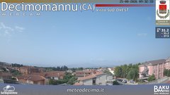 view from Decimomannu on 2026-08-25