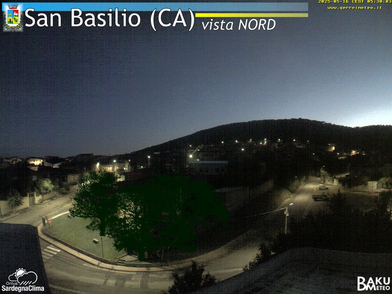 time-lapse frame, San Basilio webcam