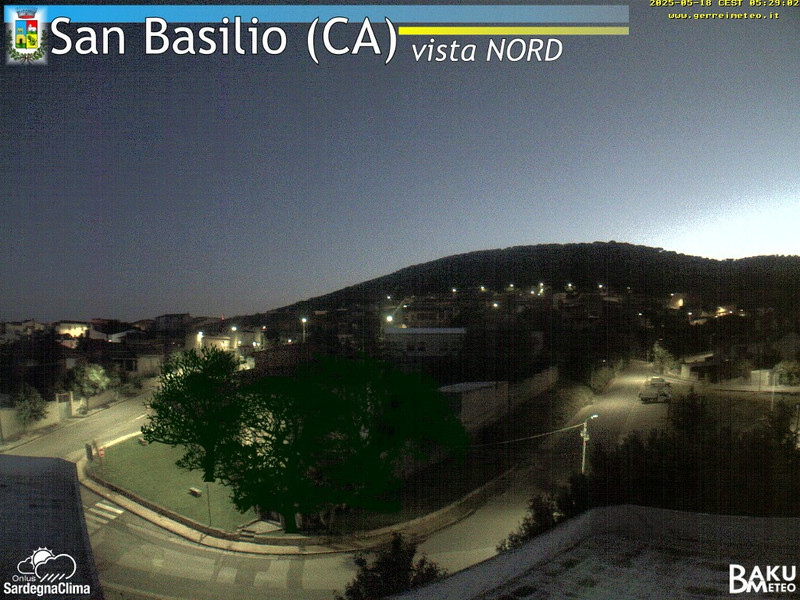 time-lapse frame, San Basilio webcam