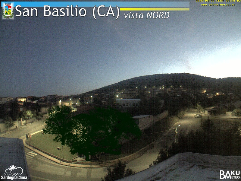 time-lapse frame, San Basilio webcam