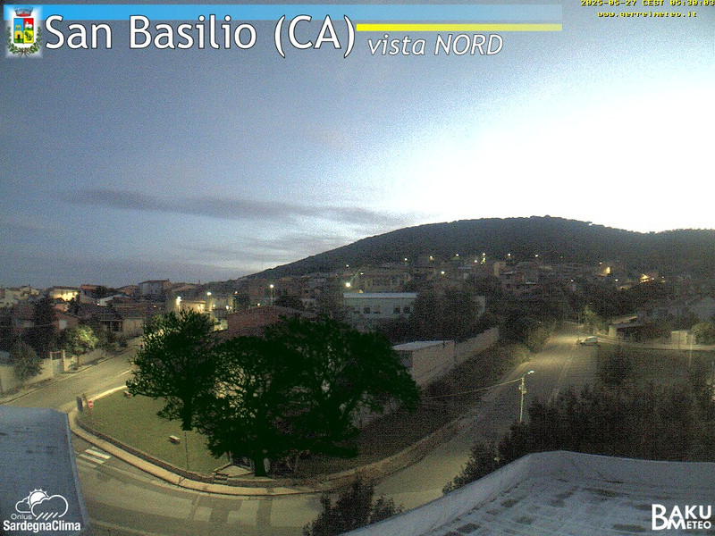 time-lapse frame, San Basilio webcam