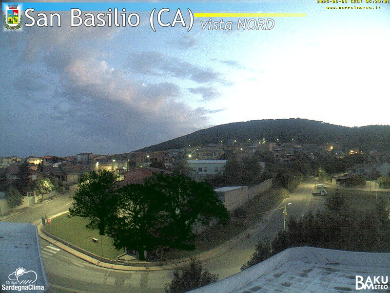 time-lapse frame, San Basilio webcam
