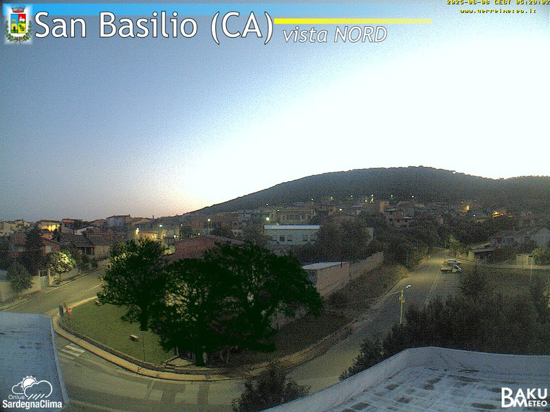 time-lapse frame, San Basilio webcam