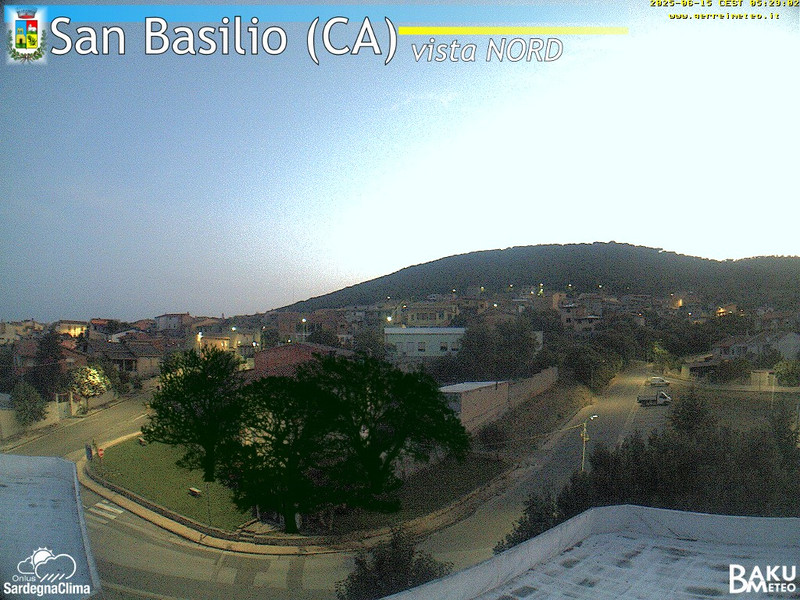 time-lapse frame, San Basilio webcam