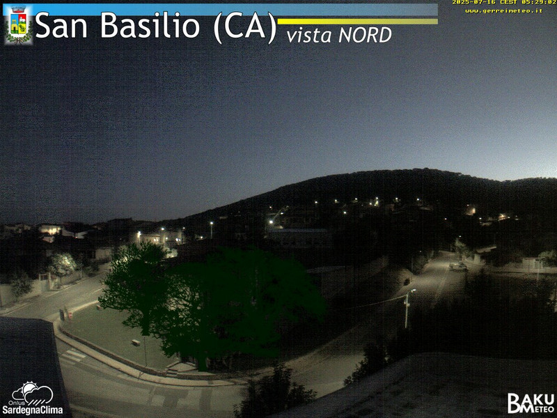 time-lapse frame, San Basilio webcam
