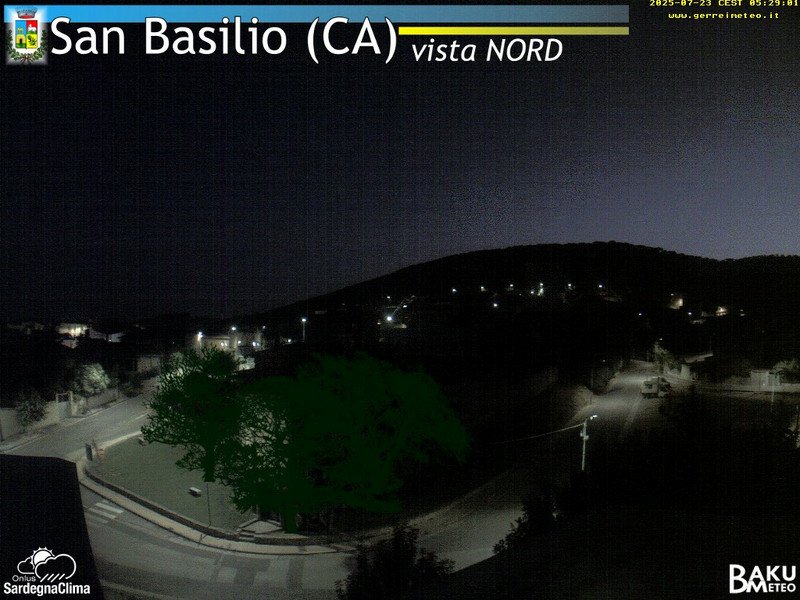 time-lapse frame, San Basilio webcam