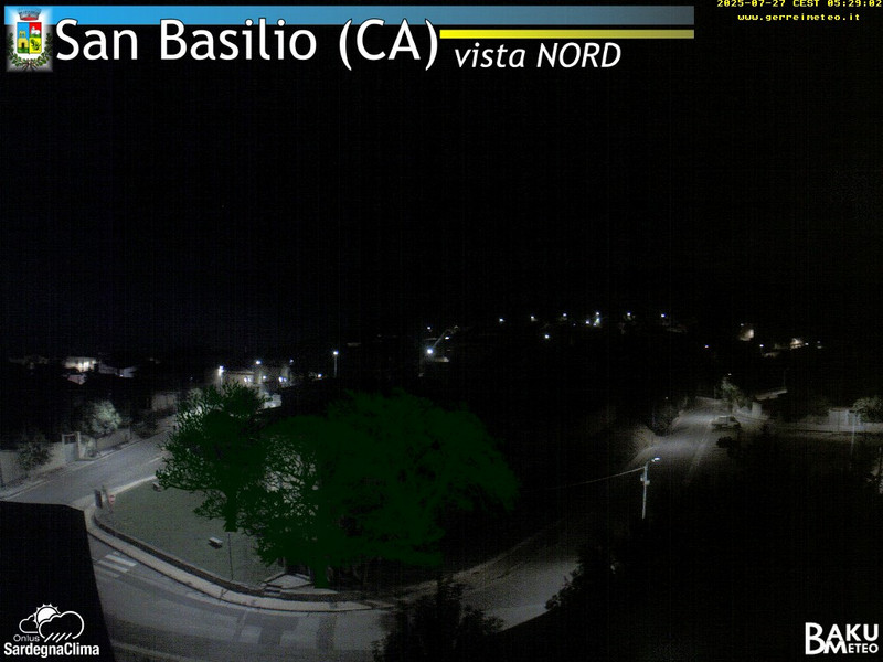 time-lapse frame, San Basilio webcam