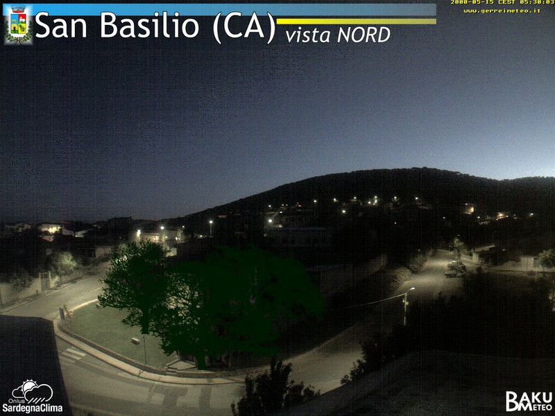 time-lapse frame, San Basilio webcam