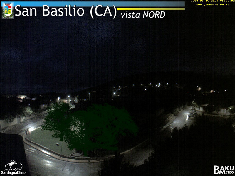 time-lapse frame, San Basilio webcam