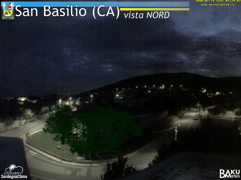 time-lapse frame, San Basilio webcam