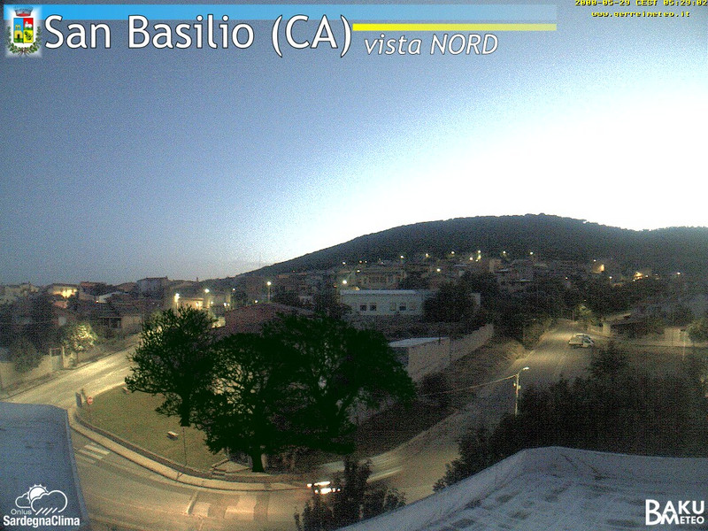 time-lapse frame, San Basilio webcam