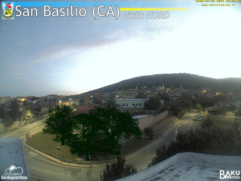 time-lapse frame, San Basilio webcam