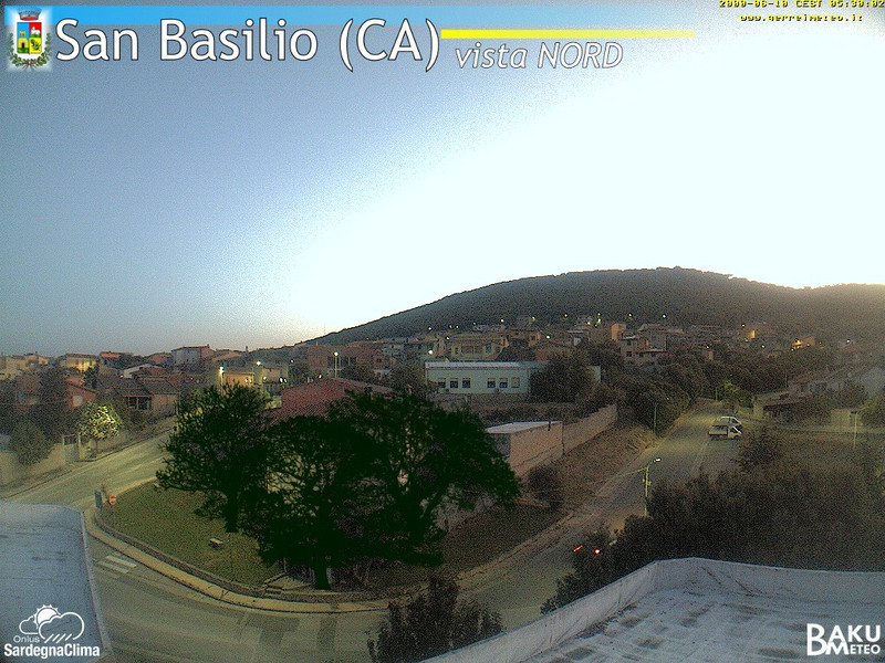 time-lapse frame, San Basilio webcam