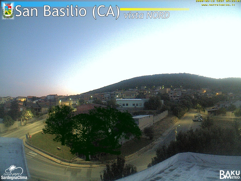 time-lapse frame, San Basilio webcam