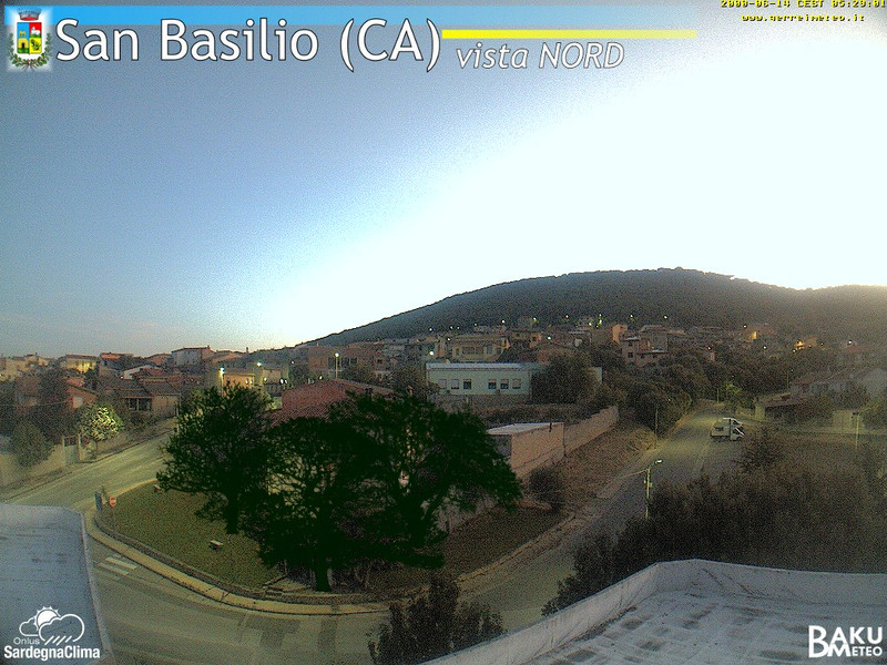 time-lapse frame, San Basilio webcam