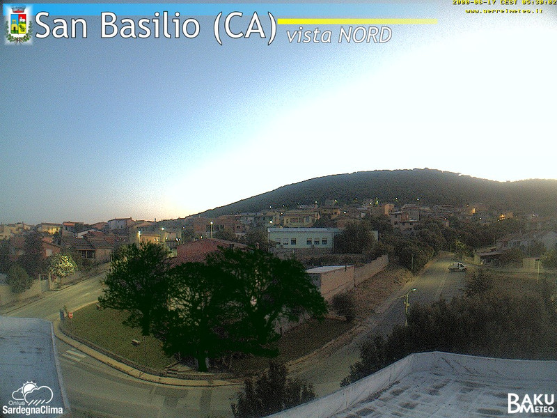 time-lapse frame, San Basilio webcam