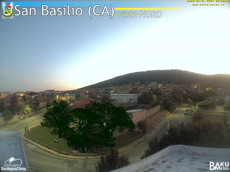 time-lapse frame, San Basilio webcam