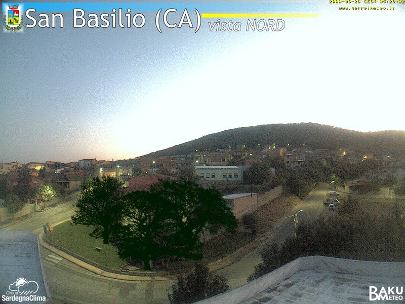 time-lapse frame, San Basilio webcam