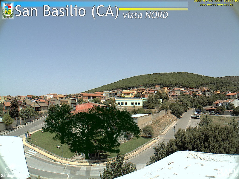 time-lapse frame, San Basilio webcam