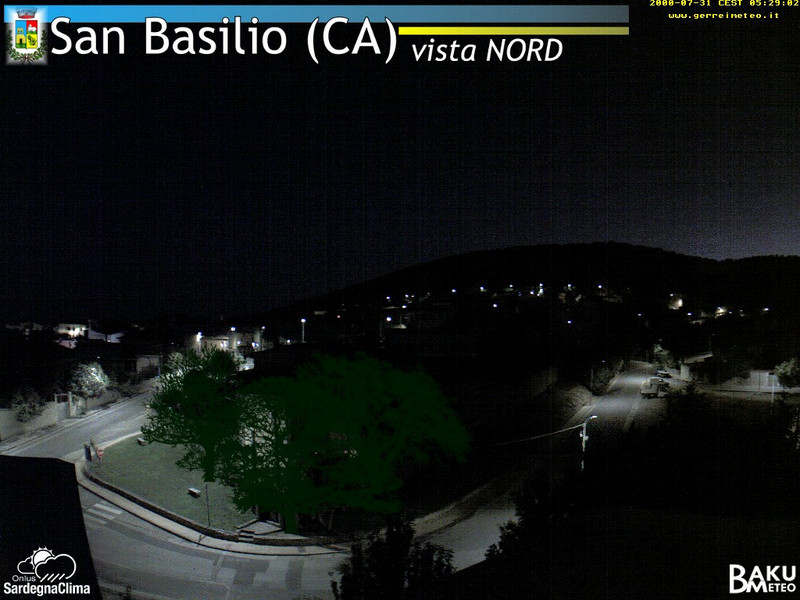time-lapse frame, San Basilio webcam