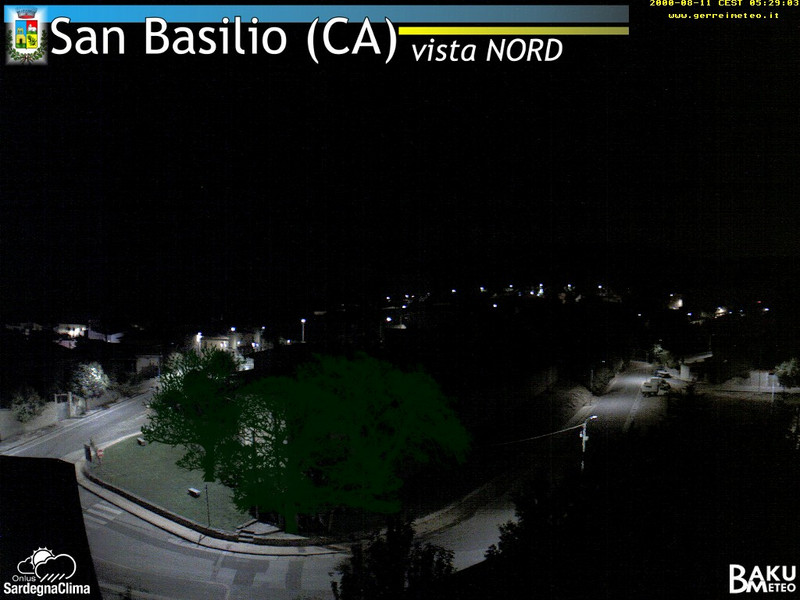 time-lapse frame, San Basilio webcam