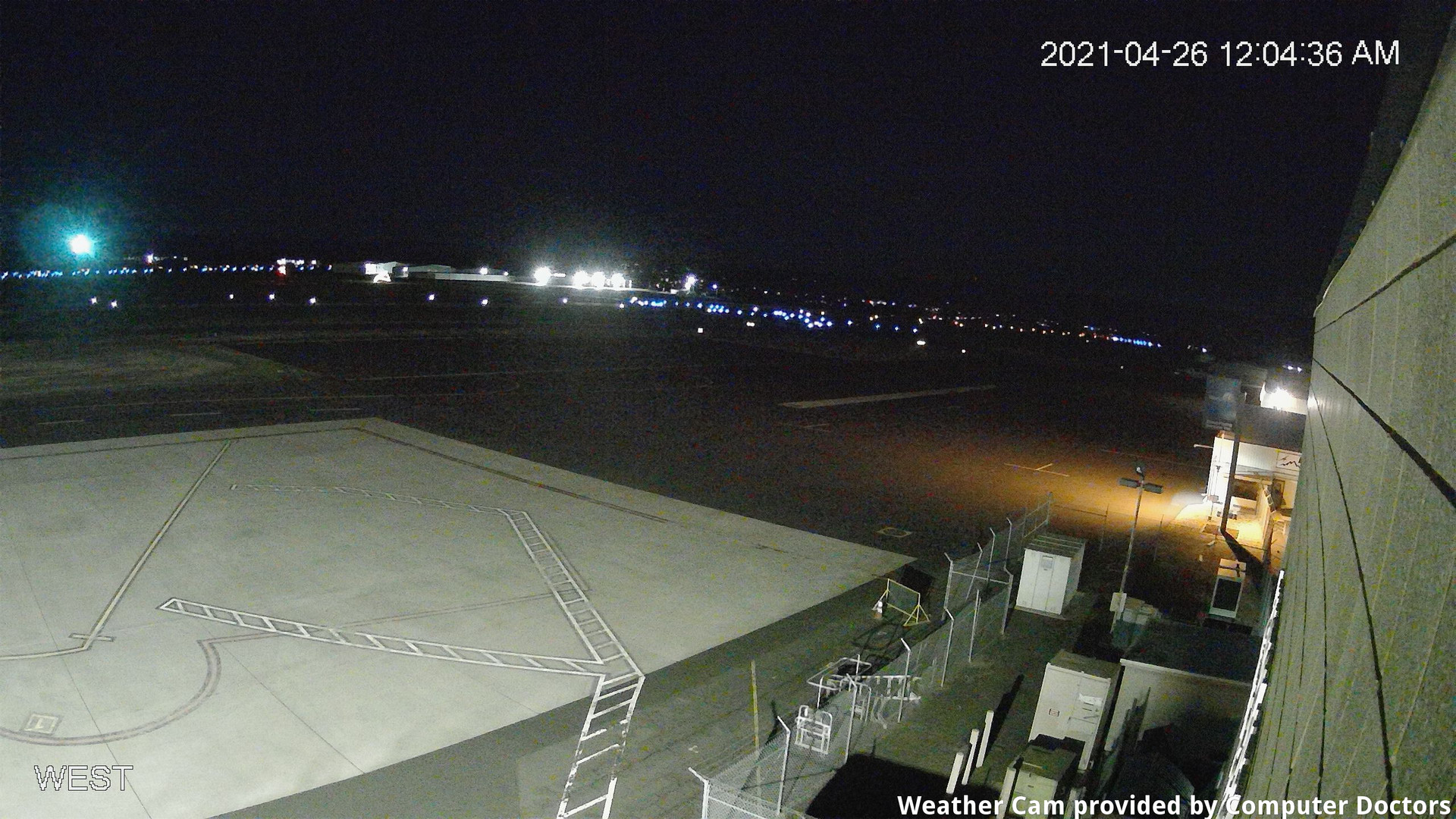time-lapse frame, West webcam