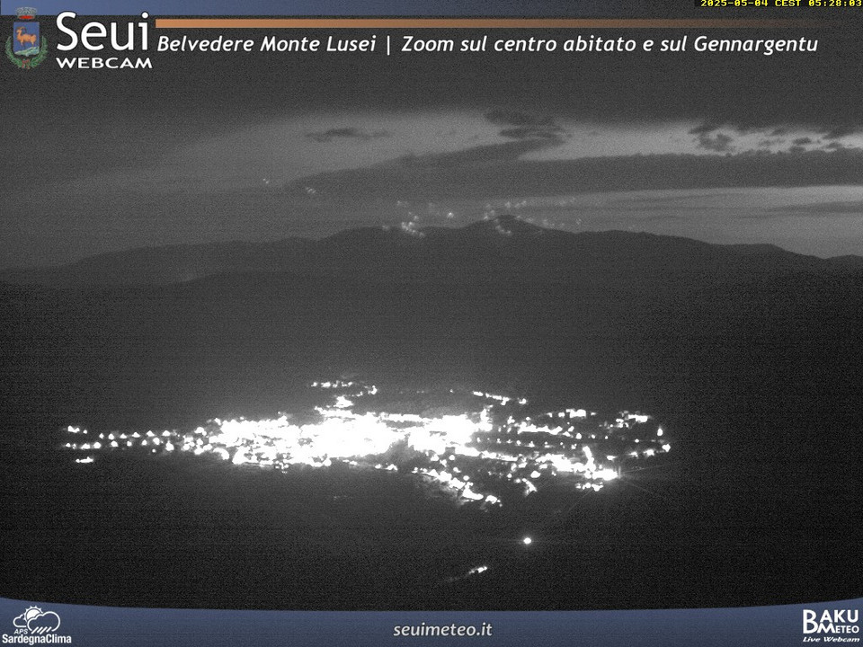 time-lapse frame, Monte Lusei Seui webcam