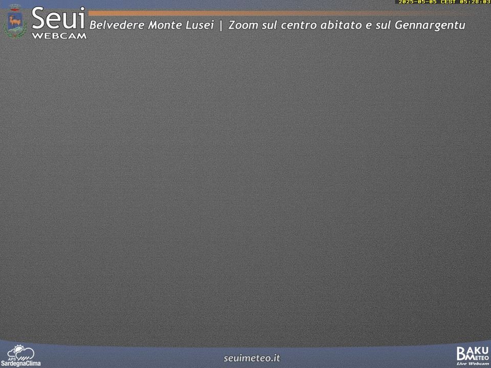 time-lapse frame, Monte Lusei Seui webcam