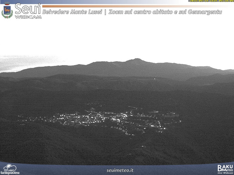 time-lapse frame, Monte Lusei Seui webcam