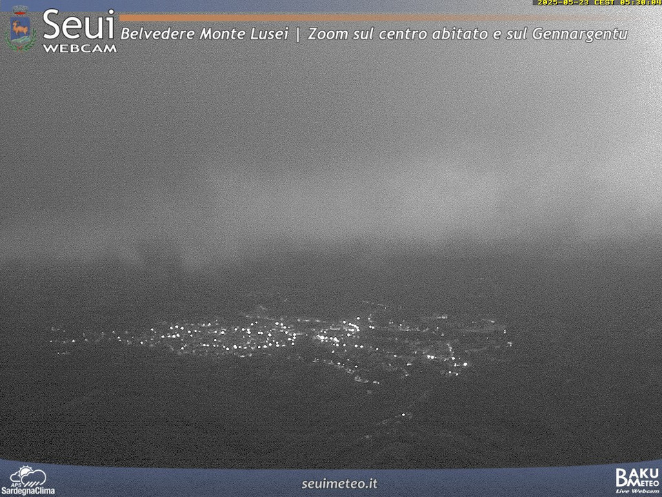time-lapse frame, Monte Lusei Seui webcam