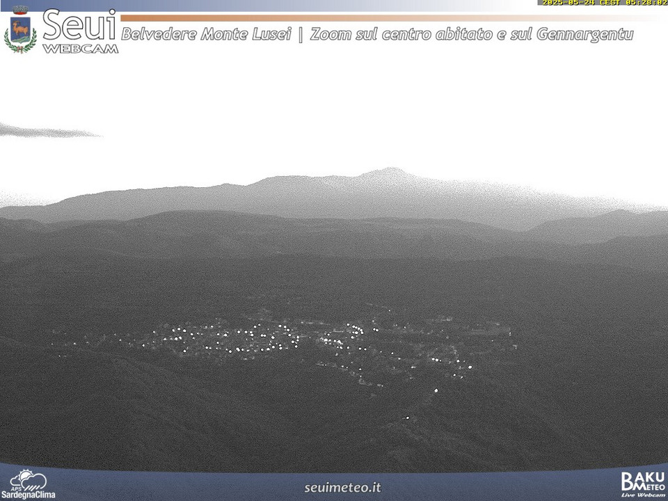 time-lapse frame, Monte Lusei Seui webcam