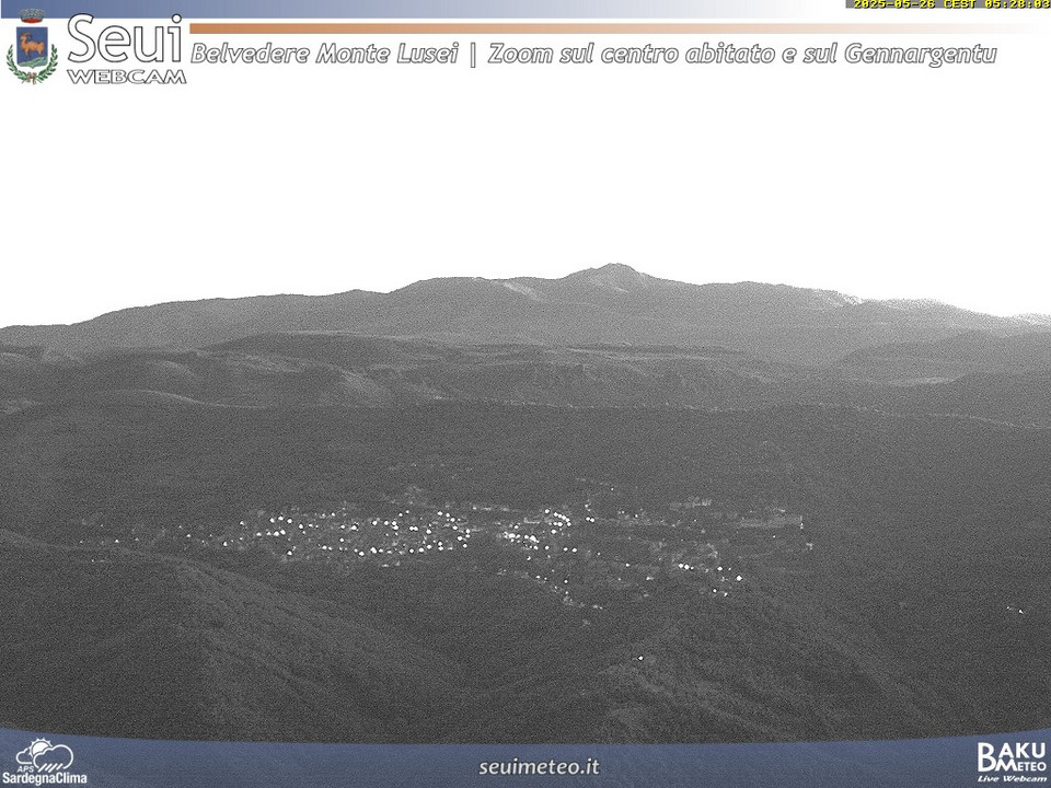 time-lapse frame, Monte Lusei Seui webcam