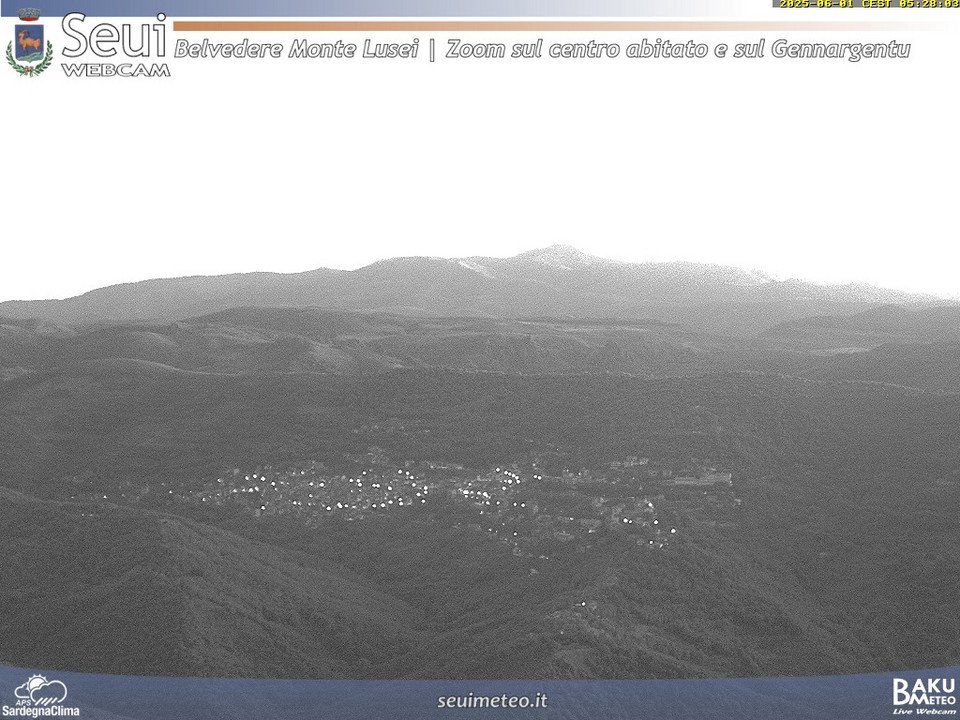 time-lapse frame, Monte Lusei Seui webcam