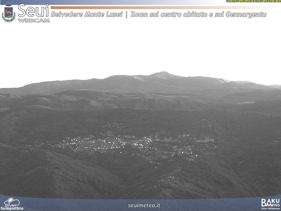 time-lapse frame, Monte Lusei Seui webcam
