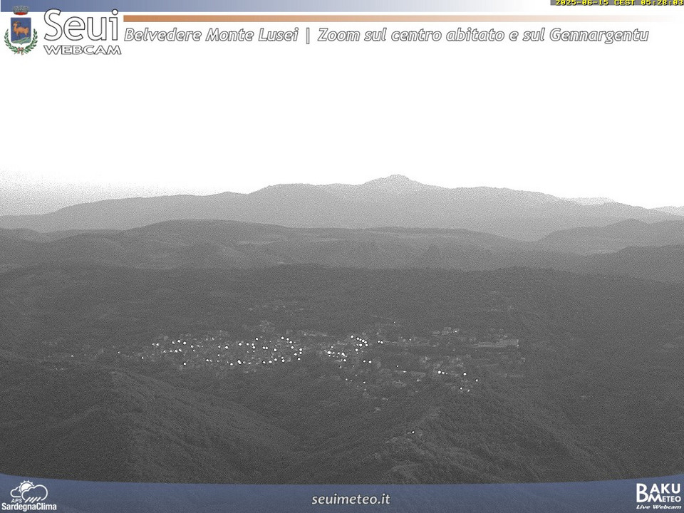 time-lapse frame, Monte Lusei Seui webcam