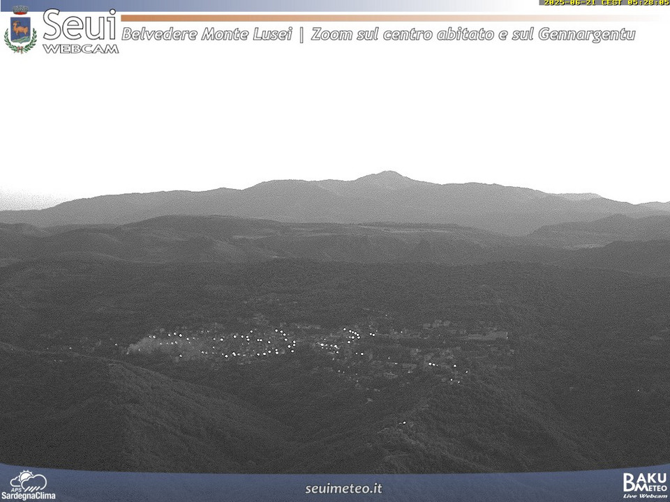 time-lapse frame, Monte Lusei Seui webcam
