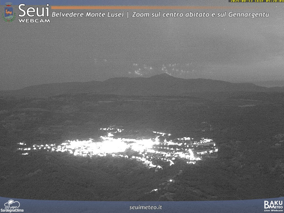 time-lapse frame, Monte Lusei Seui webcam