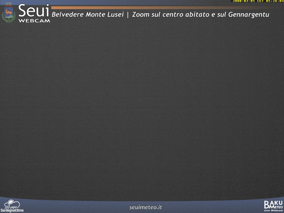 time-lapse frame, Monte Lusei Seui webcam