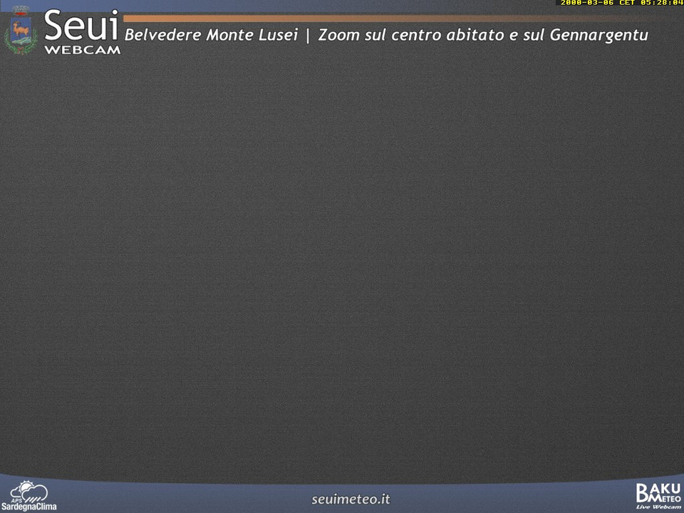 time-lapse frame, Monte Lusei Seui webcam