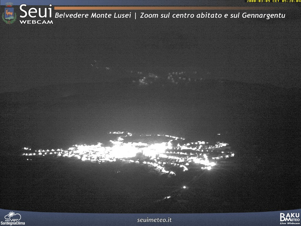 time-lapse frame, Monte Lusei Seui webcam