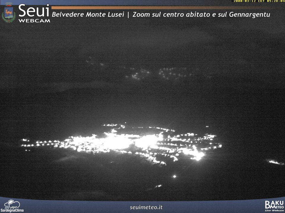 time-lapse frame, Monte Lusei Seui webcam