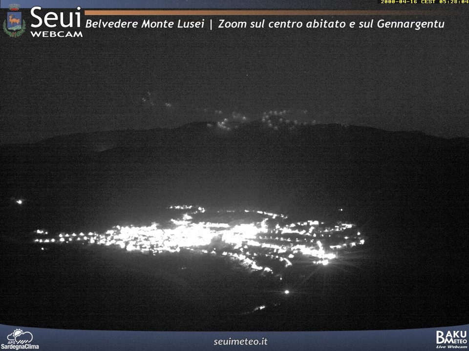 time-lapse frame, Monte Lusei Seui webcam